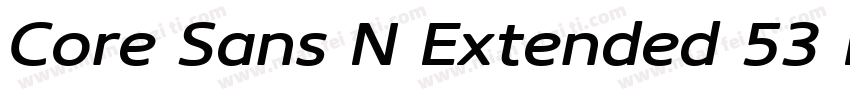 Core Sans N Extended 53 Medium字体转换